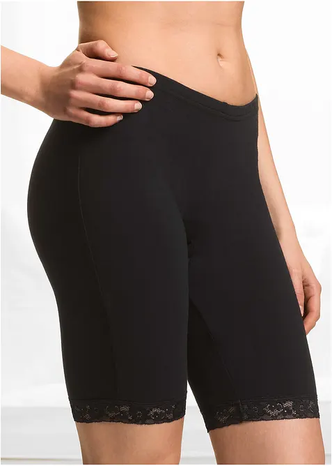 Lang underbukse av mykt materiale i fordelspakning, bonprix