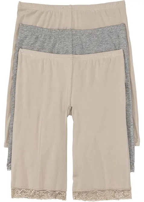 Lang underbukse av mykt materiale i fordelspakning, bonprix