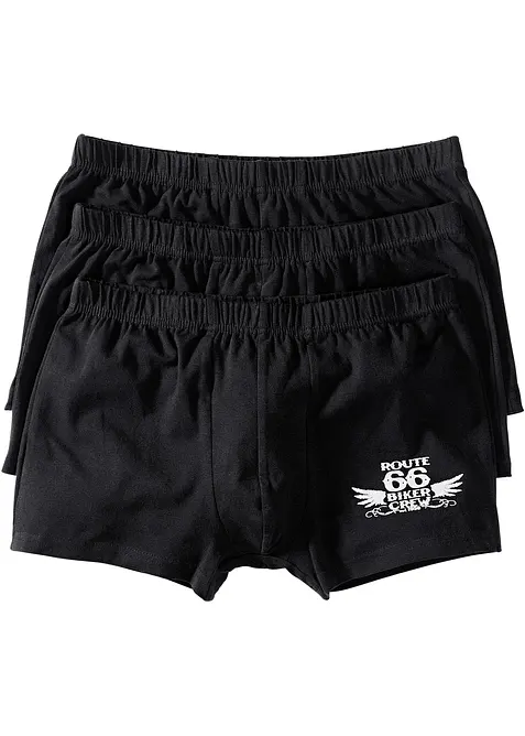 Boksershorts med bomull i ettersittende modell (3-pack), bonprix