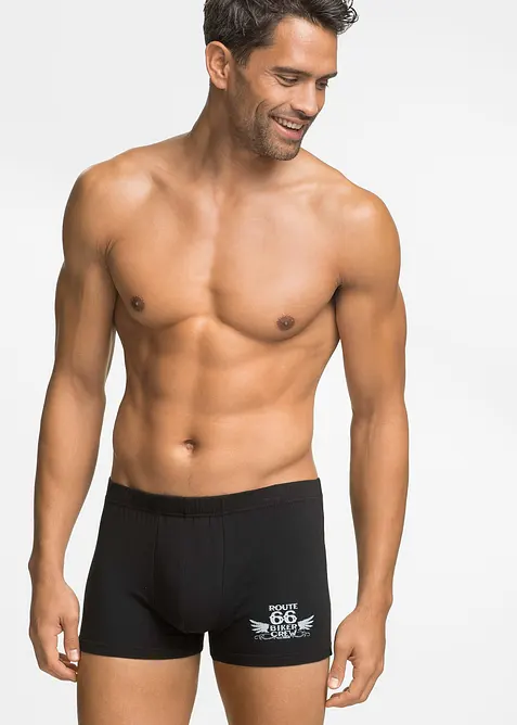 Boksershorts med bomull i ettersittende modell (3-pack), bonprix