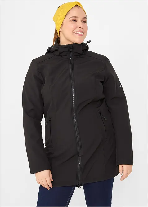 Softshell-parkas, vannavstøtende, bonprix