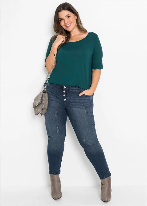 Topp i myk viskosemiks, bonprix