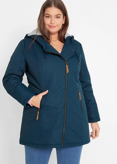 Jakke med teddypels, fôret, bonprix