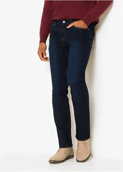 Regular Fit-jeans med multi-stretch, komfortlinning, Straight, bonprix