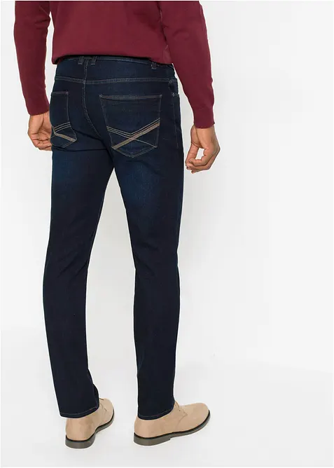 Regular Fit-jeans med multi-stretch, komfortlinning, Straight, bonprix