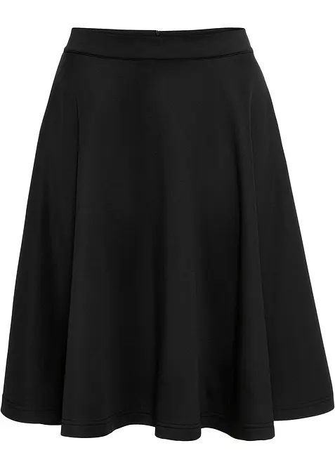 Skjørt i mykt scuba-materiale, bonprix