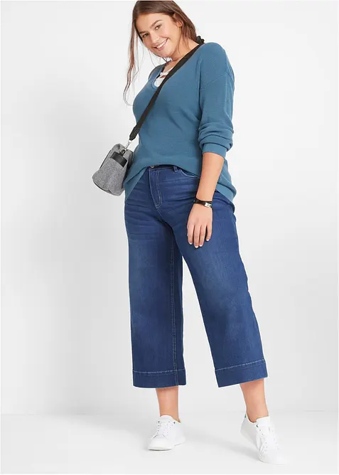 7/8-culotte i ultrasoft denim, bonprix