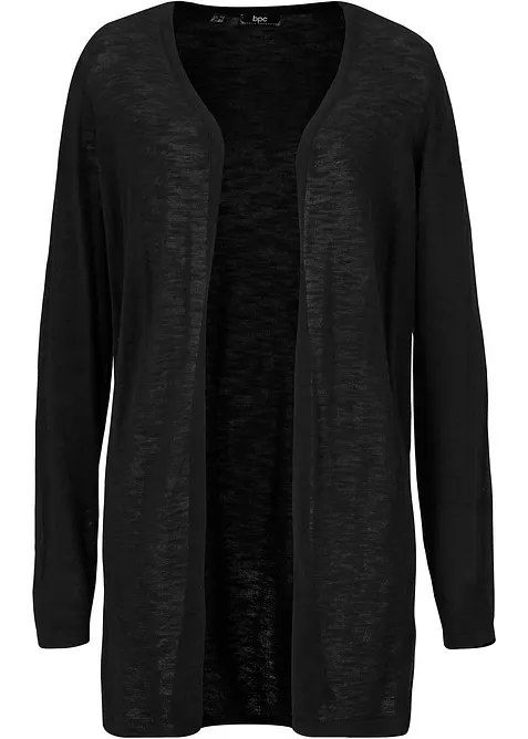 Strikkejakke i 100% bomullsslub-materiale, bonprix