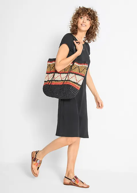 Trikotkjole i 100% økologisk bomull, bonprix