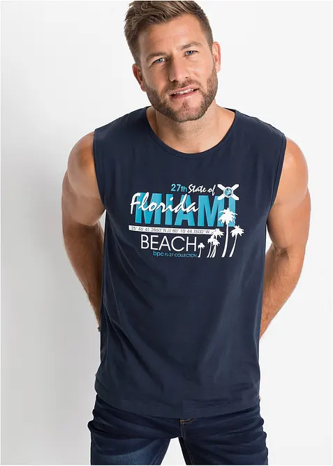 Singlet i 100% &oslash;kologisk bomull, bonprix