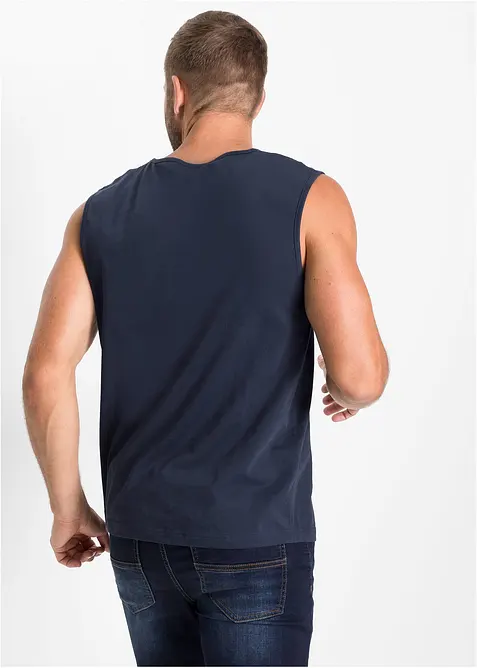 Singlet i 100% &oslash;kologisk bomull, bonprix