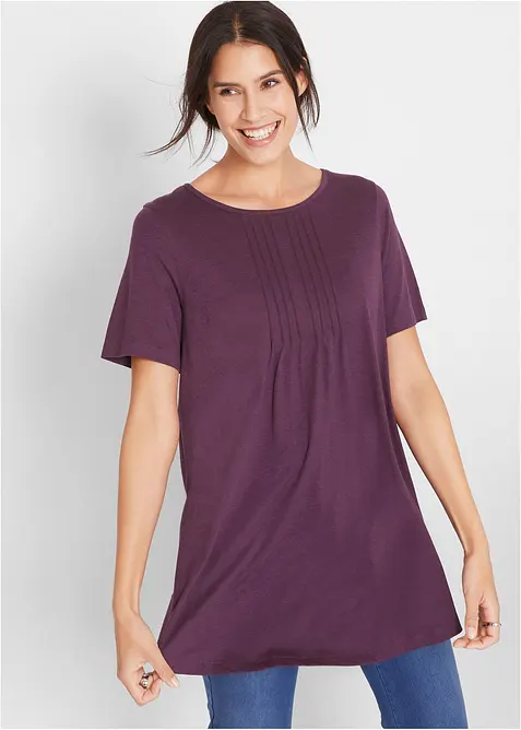 T-skjorte i A-fasong, kortermet, bonprix