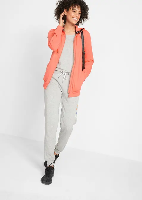 Sweatjakke med hette, bonprix