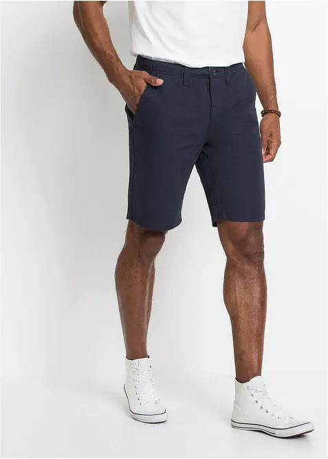 Chinos-bermuda i 100% bomull, Regular Fit, bonprix