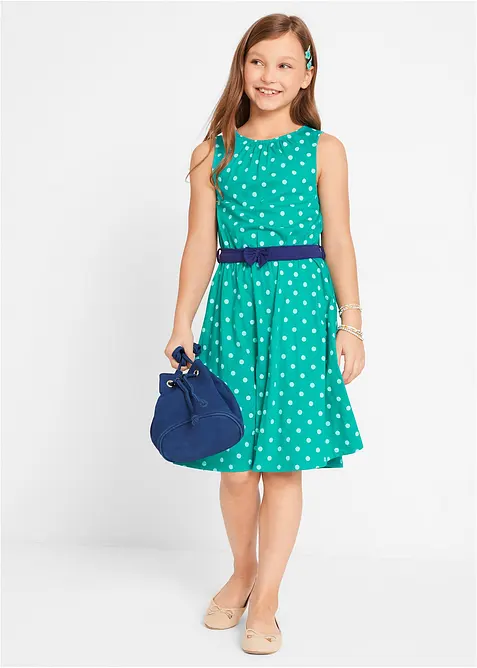 Trikotkjole i &oslash;kologisk bomull, bonprix