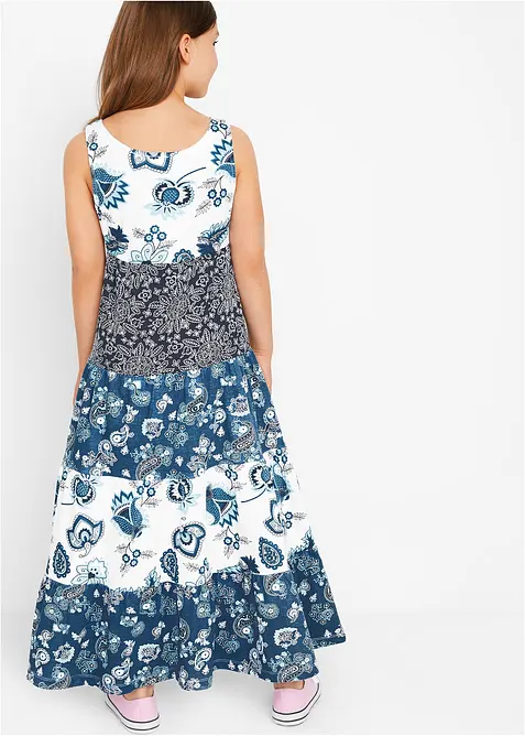 Maxikjole i jersey i 100% &oslash;kologisk bomull, bonprix