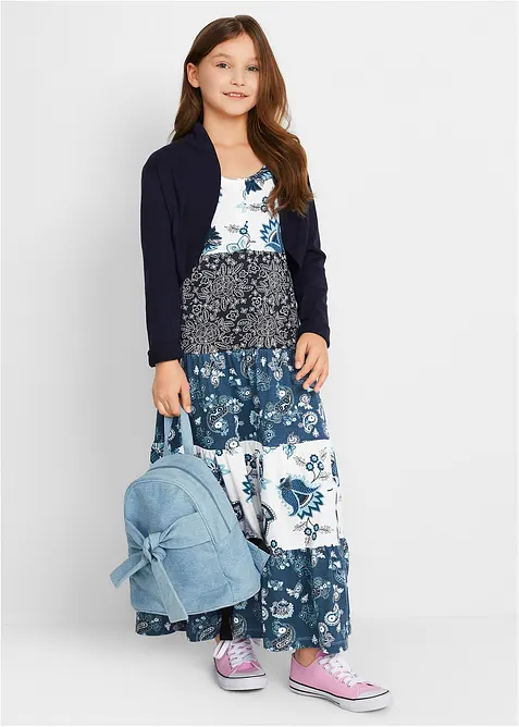 Maxikjole i jersey i 100% &oslash;kologisk bomull, bonprix