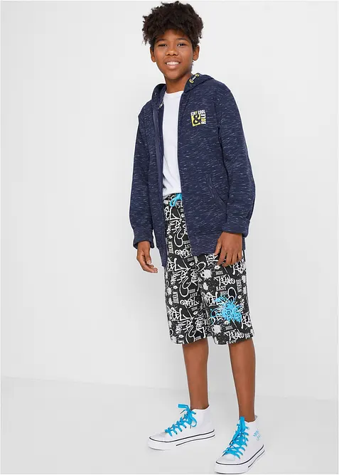 Sweat bermudashorts i 100% økologisk bomull, bonprix