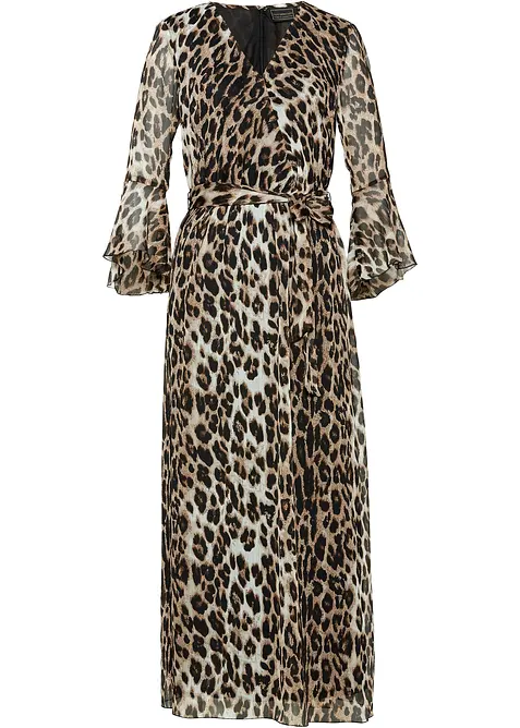 Maxikjole med leo-trykk, bonprix