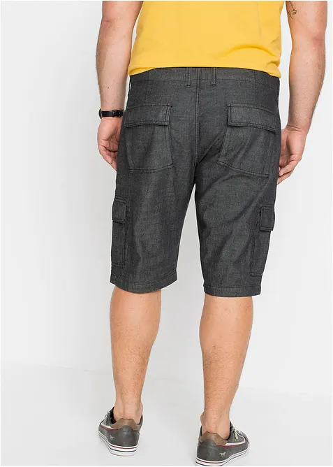 Cargo-bermuda i 100% bomull, Loose fit, bonprix