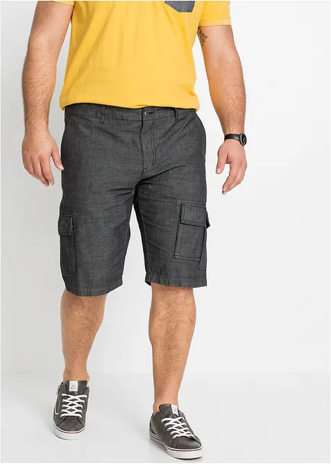 Cargo-bermuda i 100% bomull, Loose fit, bonprix