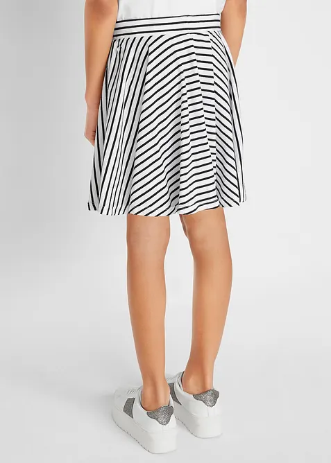 Jerseyskjørt til jente av 100% økologisk bomull (2-pack), bonprix