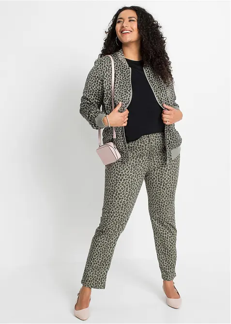 Cold shoulder-topp i viskose, bonprix