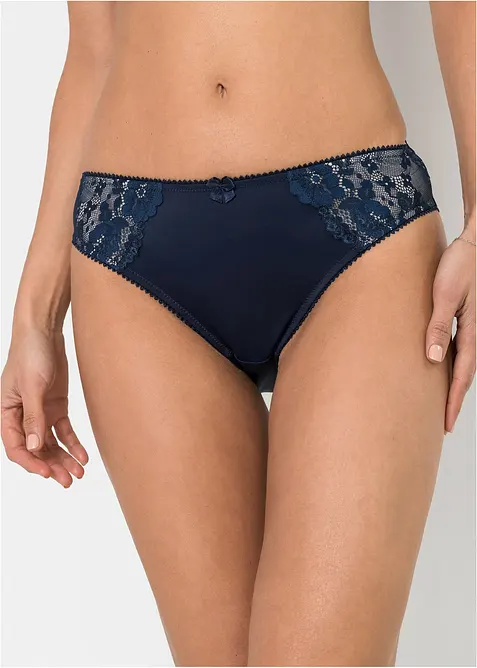 Truse med delikate blonder (2-pack), bonprix