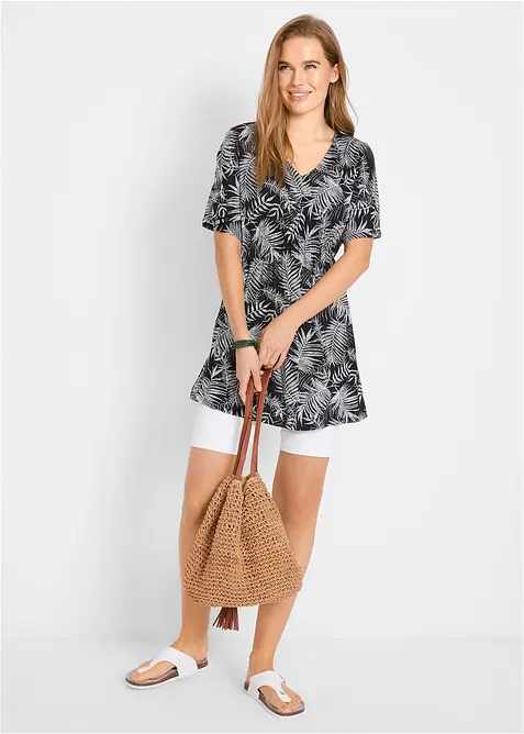 Lang tunika av fint fallende viskose, bonprix