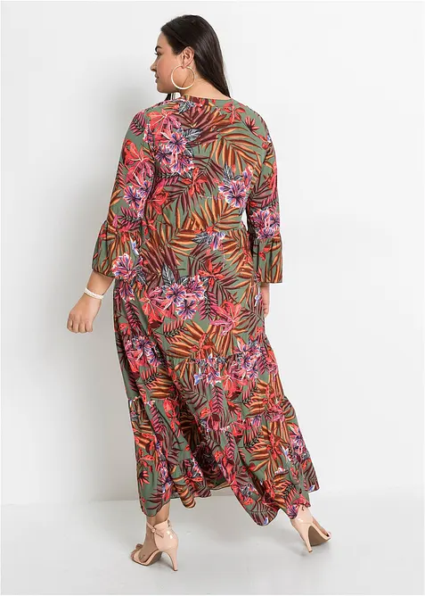 Maxikjole med print, bonprix