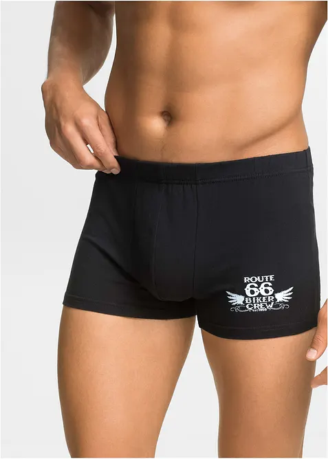 Boksershorts med bomull i ettersittende modell (3-pack), bonprix