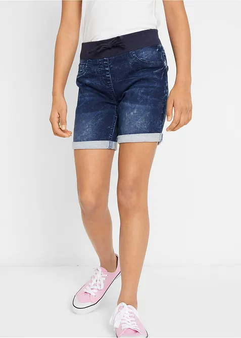 Jeansshorts Mid Waist, bonprix