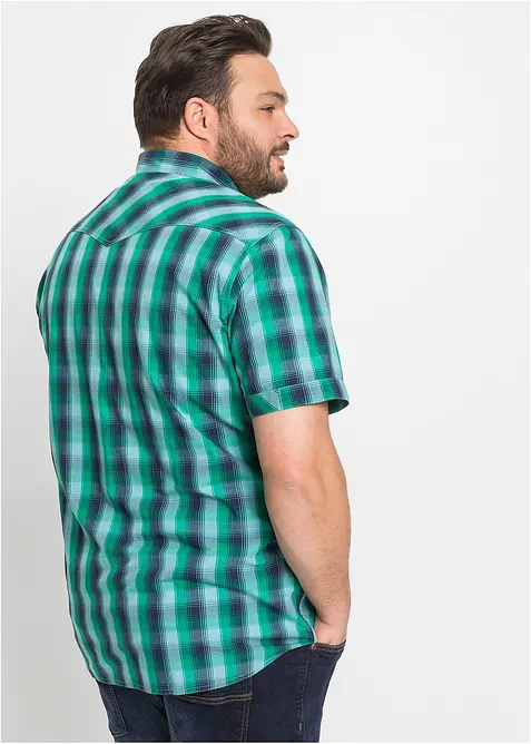 Kortermet skjorte med p&aring;sydde lommer, bonprix