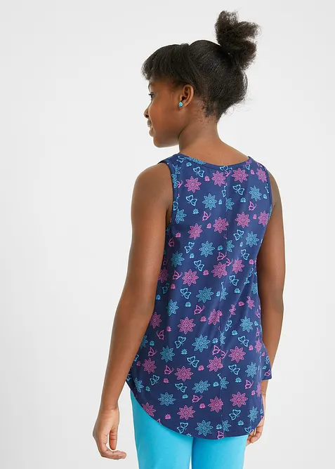 Topp i økologisk bomull med stretch (2-pack), bonprix