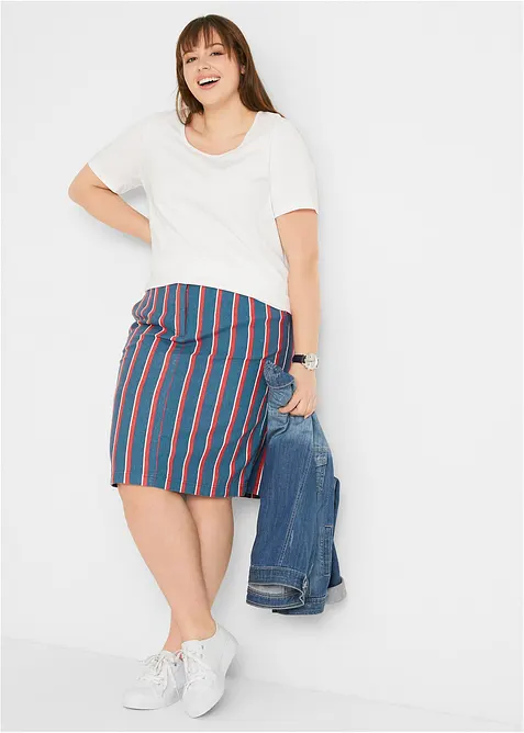 Lang basic topp, 2-pack, bonprix