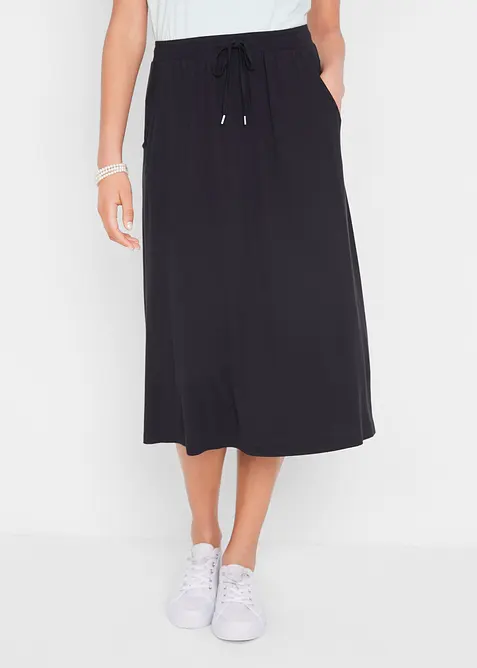 Jerseyskj&oslash;rt i bomullsmiks, bonprix