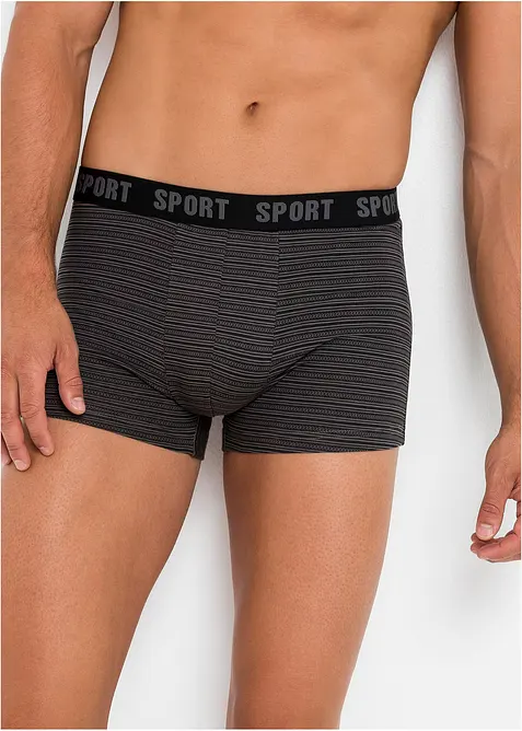 Boksershorts med bomull i ettersittende modell (3-pack), bonprix