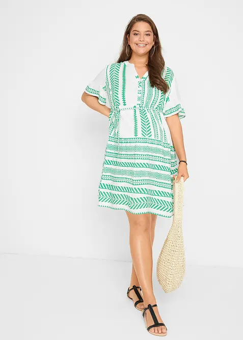 2-i-1-mammakjole i skjortekjole-modell og lett viskose, bonprix