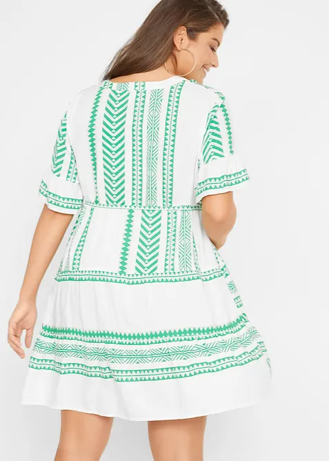 2-i-1-mammakjole i skjortekjole-modell og lett viskose, bonprix