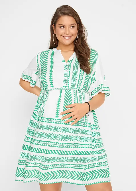 2-i-1-mammakjole i skjortekjole-modell og lett viskose, bonprix