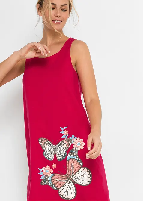 Kort nattkjole i 100% bomull, bonprix