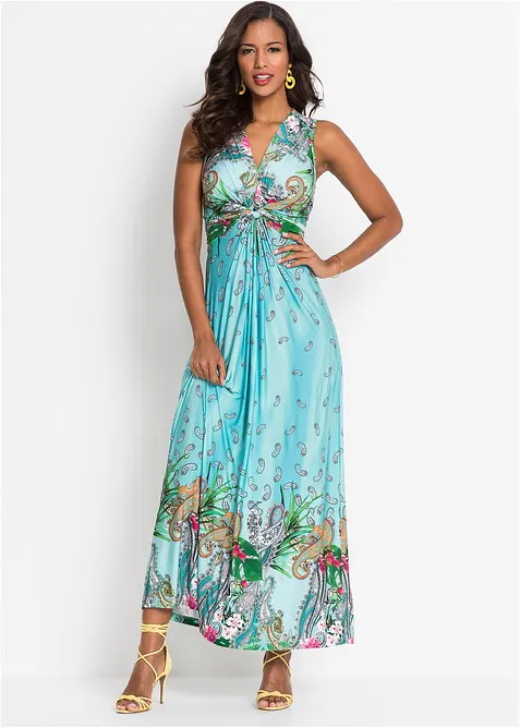 Nydelig maxikjole med pent m&oslash;nster, bonprix