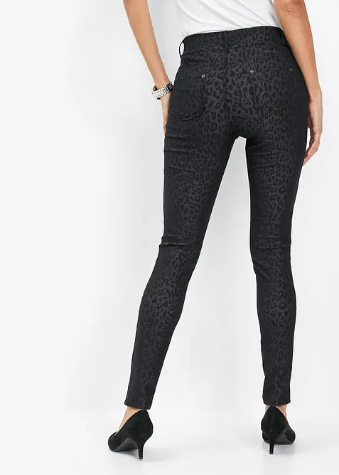Jeggings med leopardm&oslash;nster, bonprix