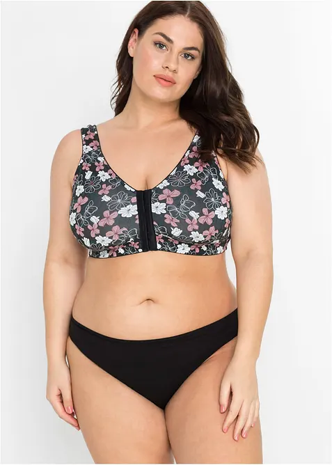 BH med lukning foran og bomull, uten spiler (2-pack), bonprix