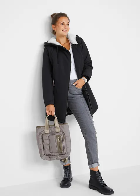 Jakke med teddypels, f&ocirc;ret, bonprix