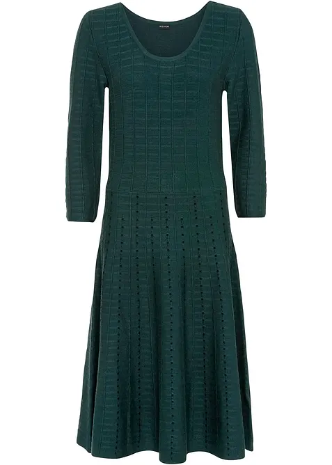 Strikkekjole i myk viskosemiks, bonprix