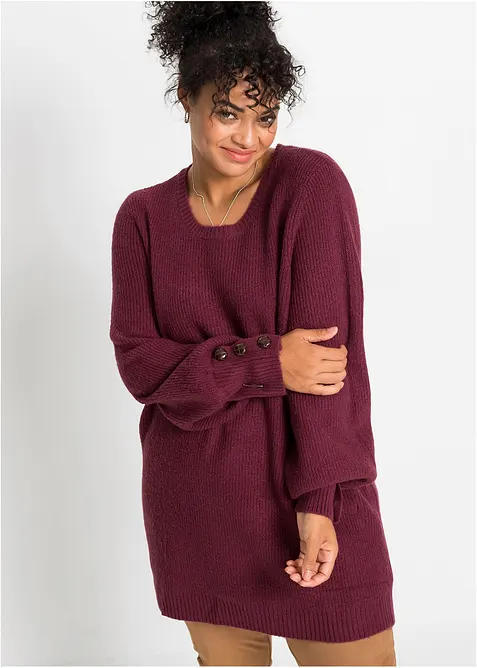 Lang genser med knapper, bonprix