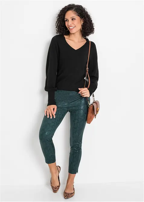 Finstrikket genser med b&aelig;rekraftig viskose, bonprix