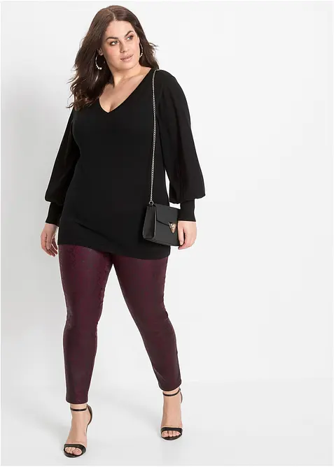 Finstrikket genser med b&aelig;rekraftig viskose, bonprix