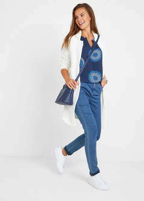 Tunikabluse i myk viskose, bonprix